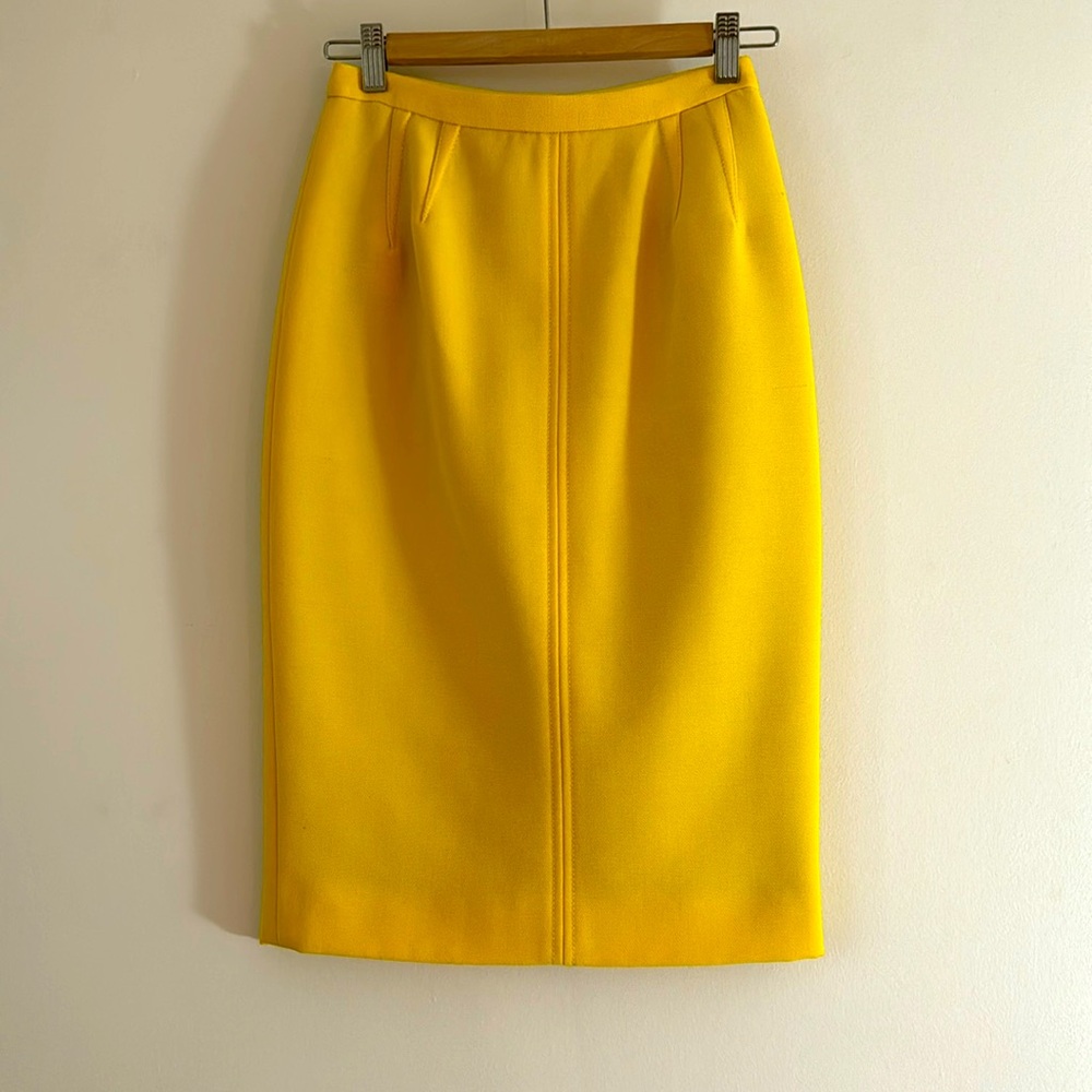 Dolce & Gabbana Yellow Wool Pencil SK# F4924T /FU3CQ